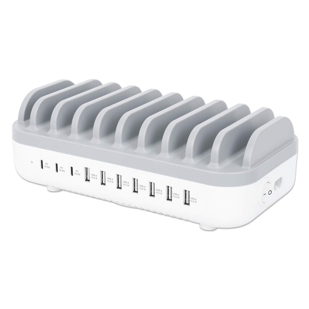 [10-Port USB Charging Station - 120 W] 10-Port USB Charging Station - 120 W