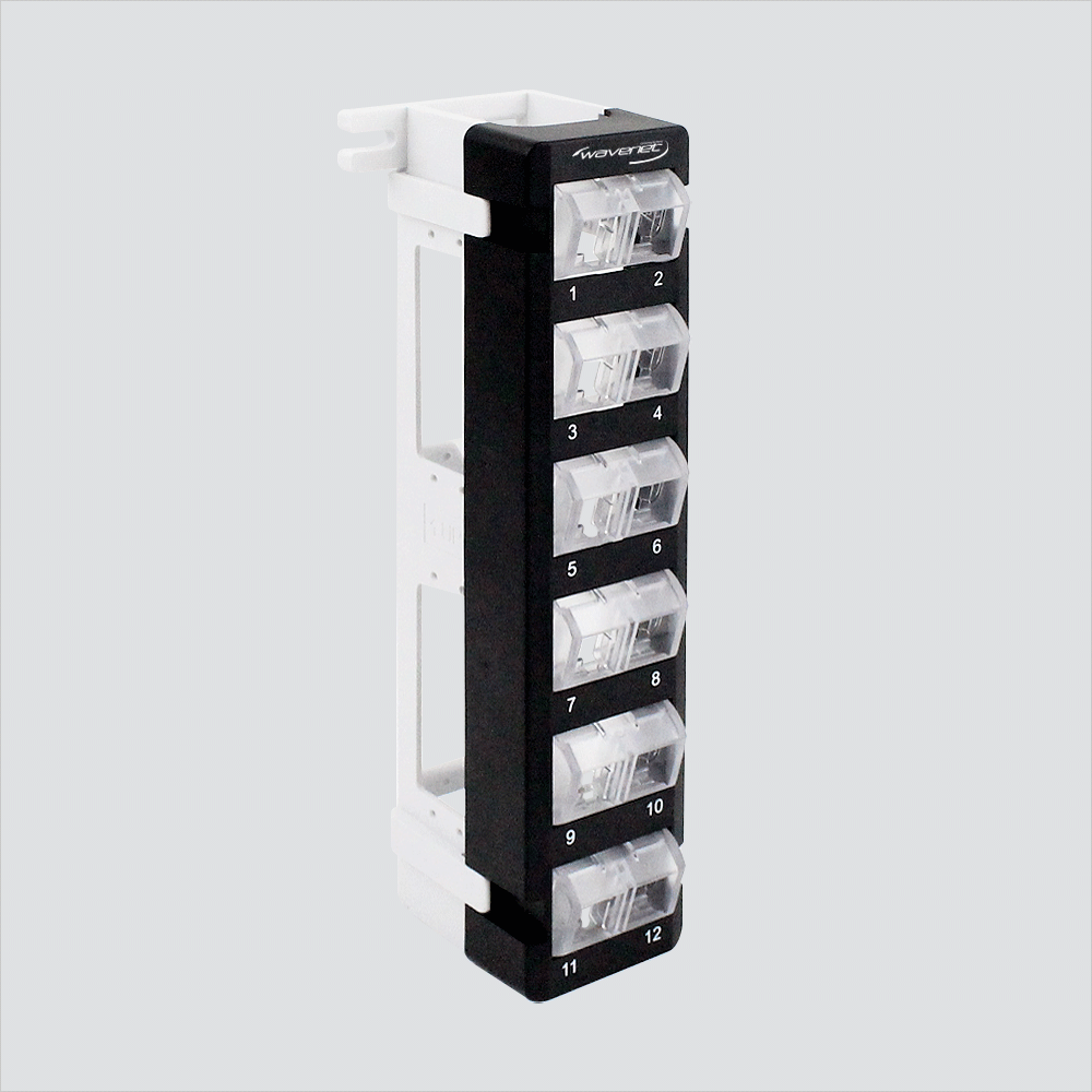 Wavenet 12-PORT ROTATABLE MODULES, BLANK PATCH PANEL, WALL MOUNT BPPWM-12