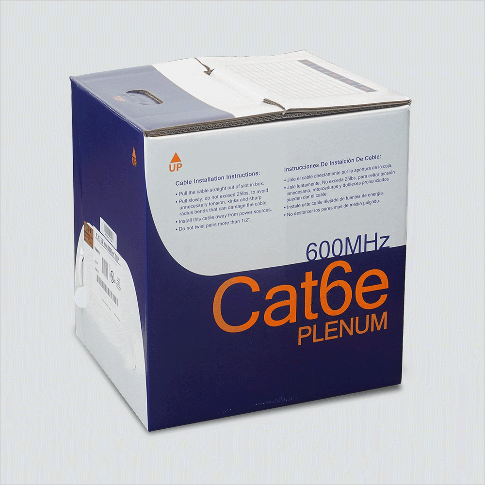 [IPP-WVN-6E04UPRD3N] Wavenet Cat6e Unshielded Plenum Red, REEL-IN-BOX 6E04UPRD3N