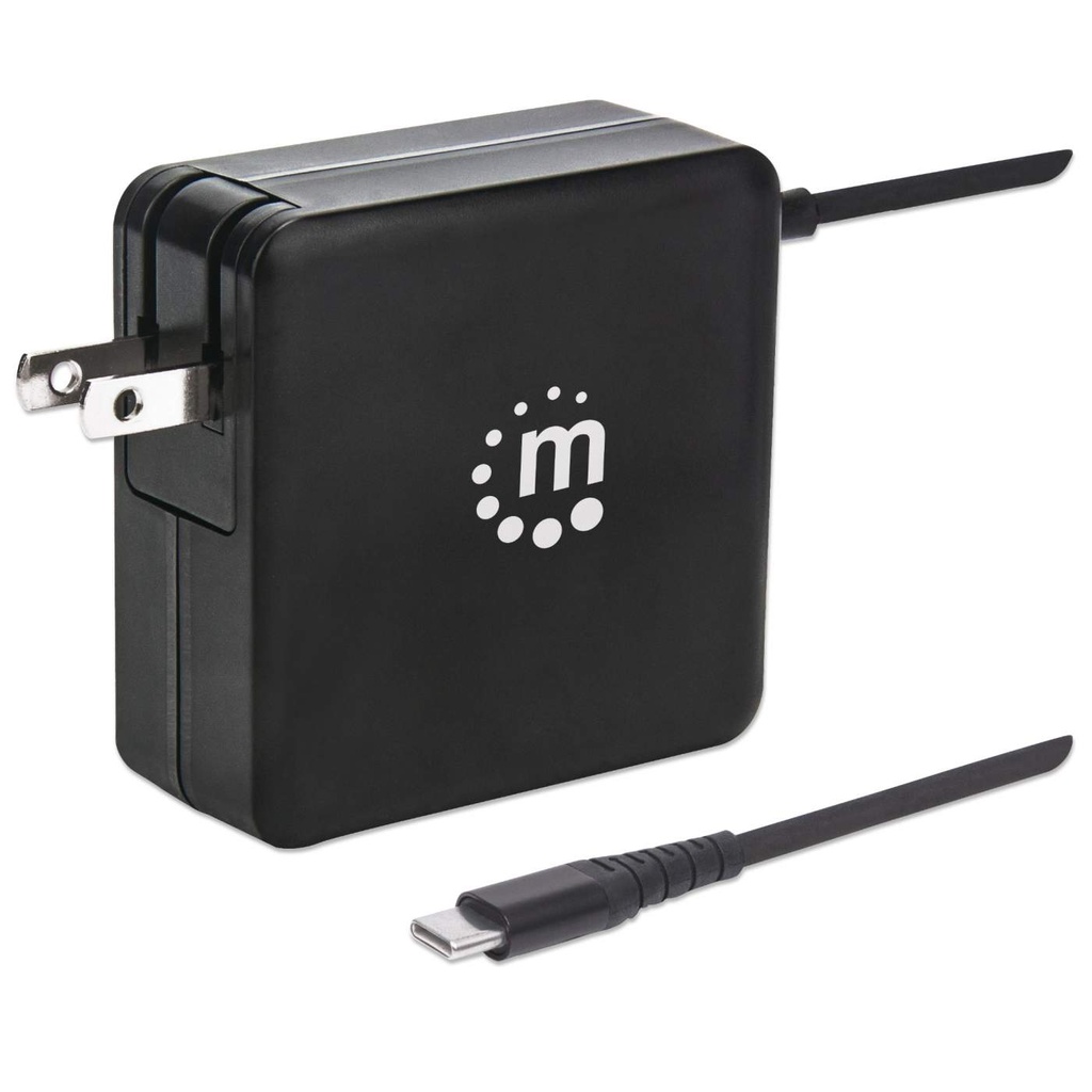 [Power Delivery Wall Charger with Built-in USB-C Cable - 60 W] Power Delivery Wall Charger with Built-in USB-C Cable - 60 W