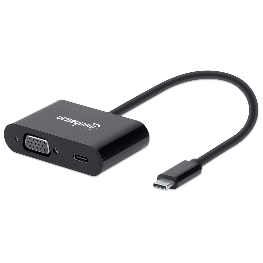 [USB-C to VGA Converter with Power Delivery Port] USB-C to VGA Converter with Power Delivery Port
