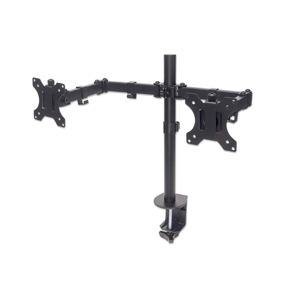 [Universal Dual Monitor Mount with Double-Link Swing Arms] Universal Dual Monitor Mount with Double-Link Swing Arms