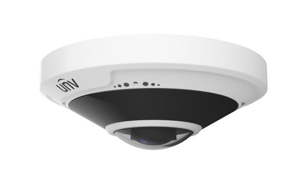 Uniview UNV 5MP Network IR Fisheye Dome (1.4mm, 10m IR, SD Slot, PoE, RJ45, Omnidirectional MicroPhone, Full Cable) IPC815SB-ADF14K-I0