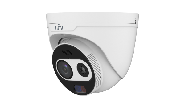 Uniview UNV Dual Dual-spectrum Thermal Network Turret Camera Thermal:256*192(7mm) Optical: 4MP(6mm) TIC3612SA-F7-4F6AC-I1