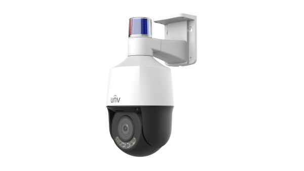 Uniview UNV 4MP Active Deterrence Wise-ISP Metal PTZ Camera (2.7mm-13.5mm,Audio&Alarm, Two-Way Audio, Starlight, Auto Tracking) IPC6324LWH-AX5C-VG2