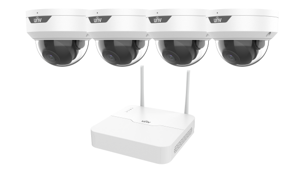 Uniview UNV 1+4 WiFi Dome Kit, 2.8mm KIT/NVR301-04LS3-W/4*IPC322LB-AF28WK-G
