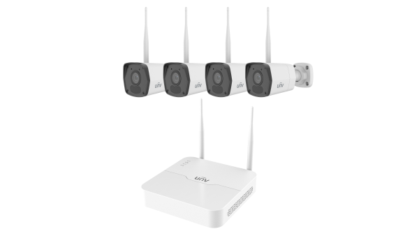 Uniview UNV 1+4 WiFi Bullet Kit 2.8mm KIT/NVR301-08S4-LW/4*IPC2122LB-AF28WK-WF