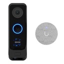 Ubiquiti UVC-G4-DOORBELL-PRO-POE-KIT G4 Doorbell Pro PoE Kit, Dual-Camera Smart Doorbell with IR Night Vision, 2-Way Audio, PoE Chime, 20' (6 m) IR, IPX4, NDAA Compliant, Black, Silver