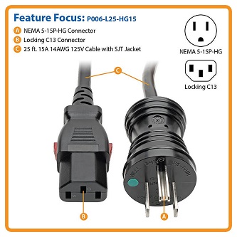 Power Cord Hospital Medical 5-