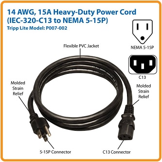 Heavy Duty Computer Power Exte
