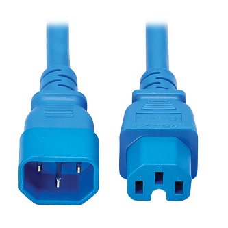 Power Cord C14 to C15 Heavy-Duty 15A 250