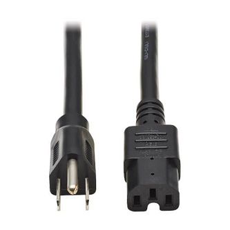 4FT POWER CORD 15A 5-15P C15