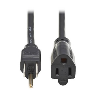 EXT CORD 5-15P TO 5-15R 1 FT