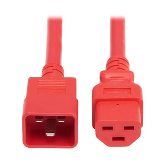 TRIPP PWR CORD C20 TO C21 2.5FT RED