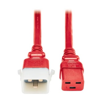 TRIPP C19 TO P-LOCK C20 4FT RED 6PK