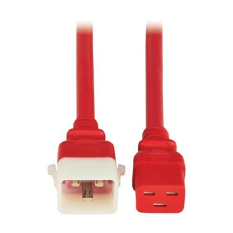 TRIPP C19 TO P-LOCK C20 6FT RED 6PK