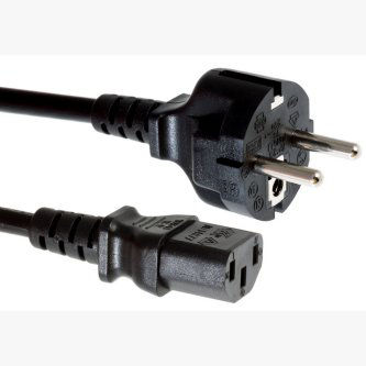 Power Cable 3Pins IEC C13 EU