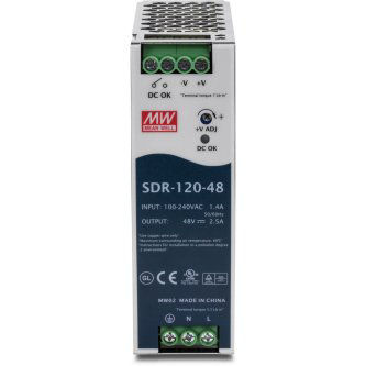 DIN Rail 48V 120W Power Supply for TI-PG