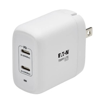 40W DUAL USB-C WALL CHRGR, GAN