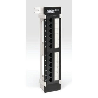 12-Port Cat5e Cat5 Wall Mount