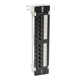 CAT5E POE PATCH PANEL 12-PORT