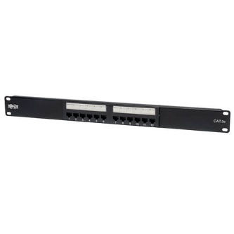 12-Port Cat5e Cat5 Rackmount P