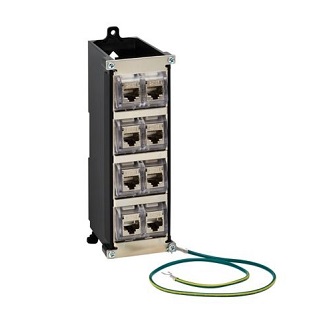 TRIPP 8PORT DIN-RAIL PATCH PANEL TAA