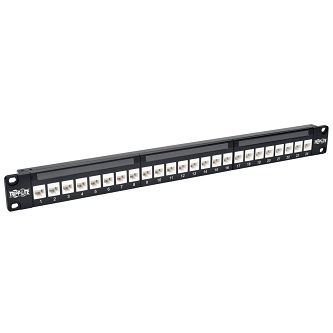 CAT6A 24PORT 1U FEED THRU PNL