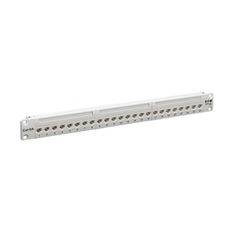 24-Port Cat6a Feed Through Patch Panel