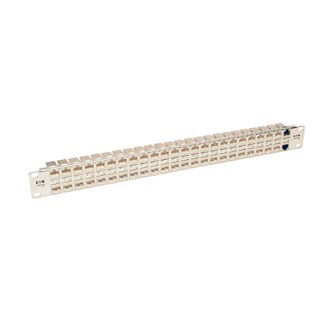 48-Port Cat6a Patch Panel Rack