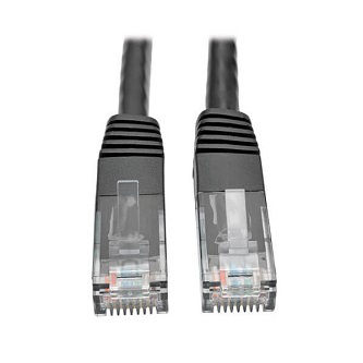 Cat6 Cable (RJ45 M/M),PoE,Black,1 ft.