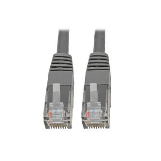Cat6 Cable (RJ45 M/M),PoE,Gray,1 ft.