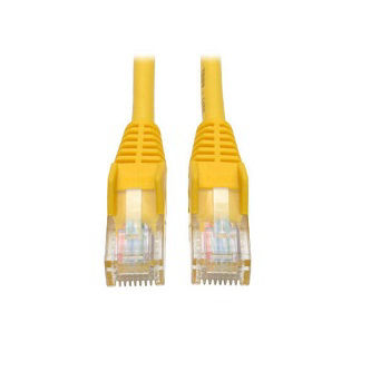 Cat6 Cable (RJ45 M/M),PoE,Yellow,1 ft.