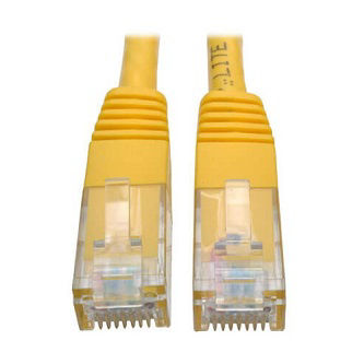 Cat6 Cable (RJ45 M/M),PoE,Yellow,3 ft.