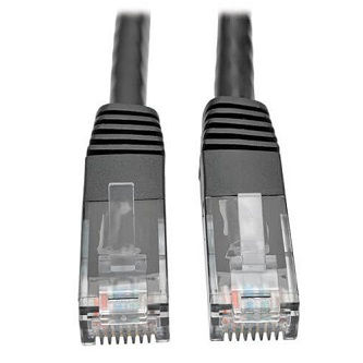 Cat6 Cable (RJ45 M/M),PoE,Black,5 ft.
