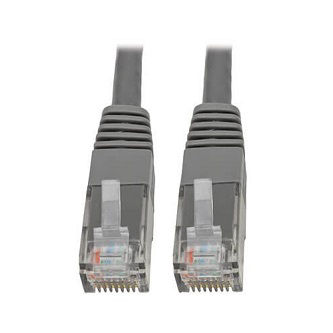 Cat6 Cable (RJ45 M/M),PoE,Gray,5 ft.
