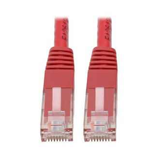 Cat6 Cable (RJ45 M/M),PoE,Red,5 ft.