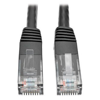 Cat6 Cable (RJ45 M/M),PoE,Black,6 ft.