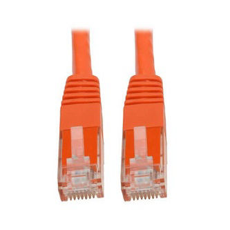 Cat6 Cable (RJ45 M/M),PoE,Orange,6 ft.