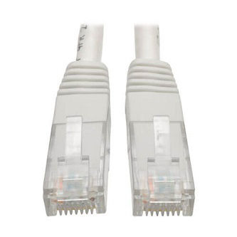Cat6 Cable (RJ45 M/M),PoE,White,6 ft.