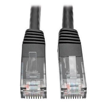 Cat6 Cable (RJ45 M/M),PoE,Black,7 ft.