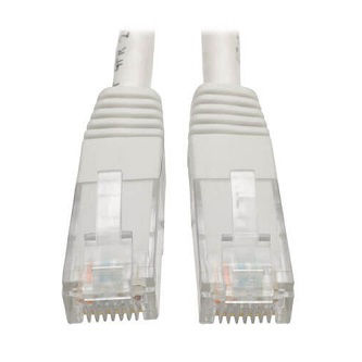 Cat6 Cable (RJ45 M/M),PoE,White,7 ft.