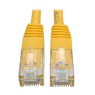 Cat6 Cable (RJ45 M/M),PoE,Yellow,7 ft.