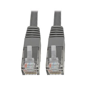 Cat6 Cable (RJ45 M/M),PoE,Gray,10 ft.