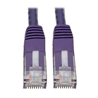 Cat6 Cable (RJ45 M/M),PoE,Purple,10 ft.