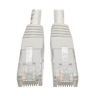 Cat6 Cable (RJ45 M/M),PoE,White,10 ft.