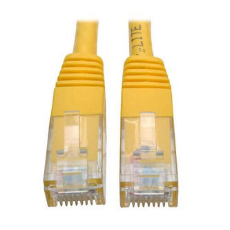 Cat6 Cable (RJ45 M/M),PoE,Yellow,10 ft.