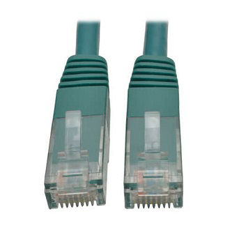 Cat6 Cable (RJ45 M/M),PoE,Green,12 ft.