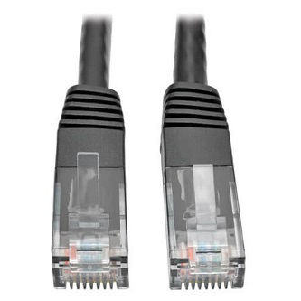 Cat6 Cable (RJ45 M/M),PoE,Black,15 ft.