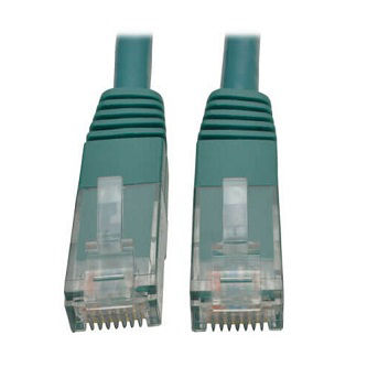 Cat6 Cable (RJ45 M/M),PoE,Green,15 ft.